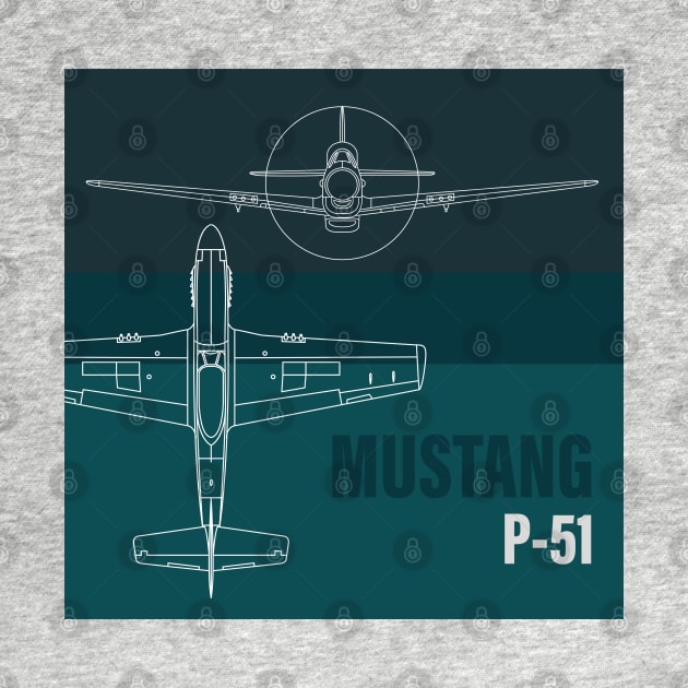 P-51 Mustang: Legendary Wings by Blue Gingko Designs LLC